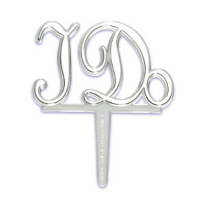 I Do Cupcake Pick Silver 12