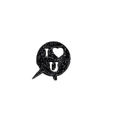 I Love U Black Glitter Cupcake Pics