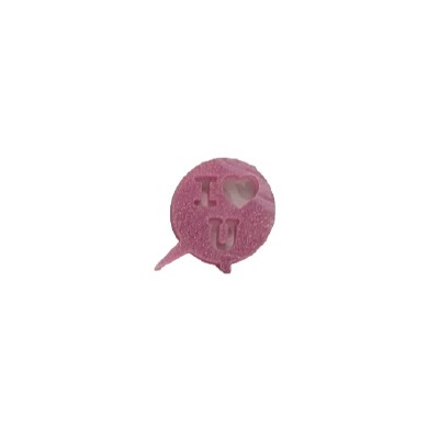 I Love U Pink Glitter Cupcake Pics