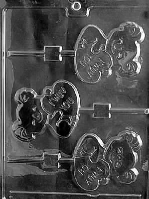 I Wuv You Bear Lolly Mold