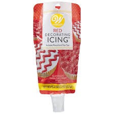 Red Icing Pouch w/Tips