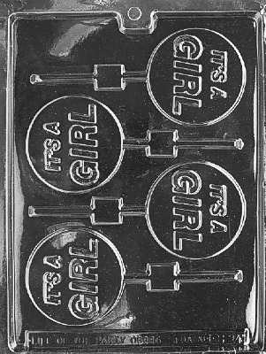Its a Girl Lolly Mold