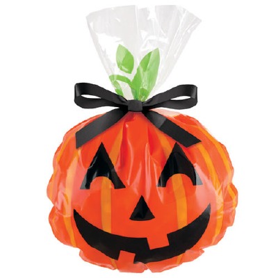 Jack-O-Lantern Shape Bag 12 CT