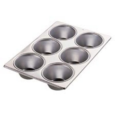 Wilton 2105-1820 Aluminum 6-Cup Jumbo Muffin Pan