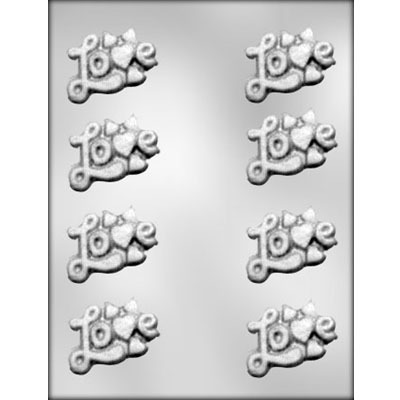 CK Products L-O-V-E with Small Hearts Chocolate Mold