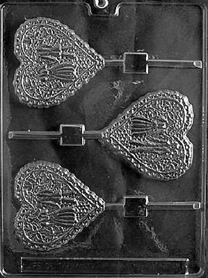 Lacy Bride and Groom Heart