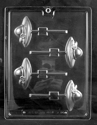 Red Hat Society / Ladies Hat Lolly Mold