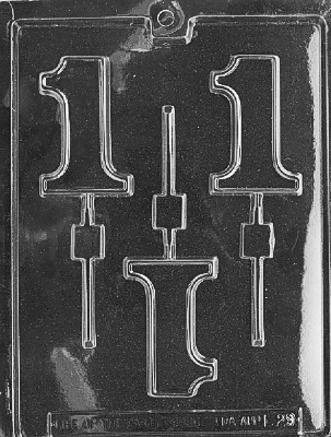 Large Number 1 Lolly Mold