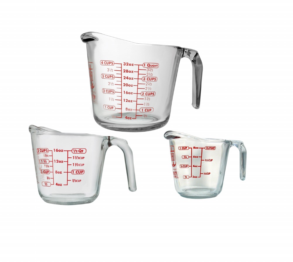 Measuring Cup Glass 1 Cup - Cake Art