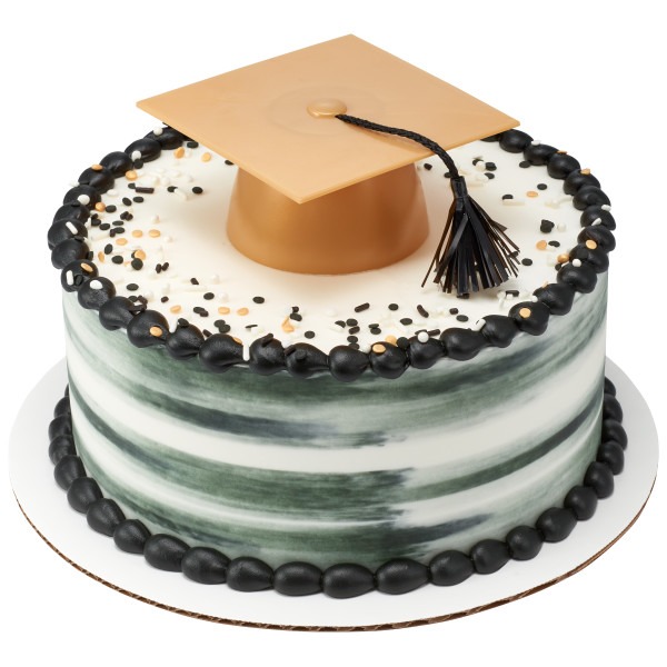 Graduation Hat - Gold - Cake Art