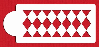 Large Harlequin Cake Stencil