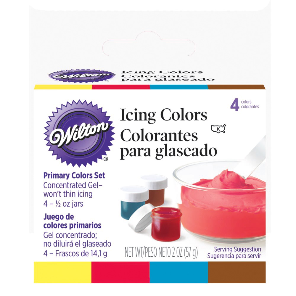 Primary Colors Icing Color Kit Cake Art
