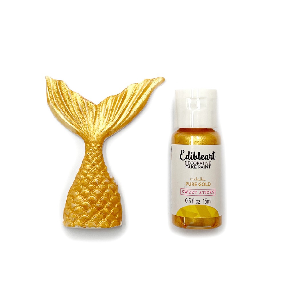 Pure Gold Cake Paint Cake Art