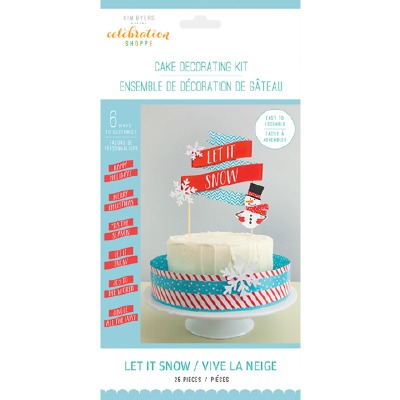 Let it Snow Cake Deco Kit