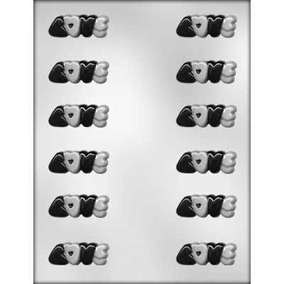 2" Love Hearts Candy Mold (12)