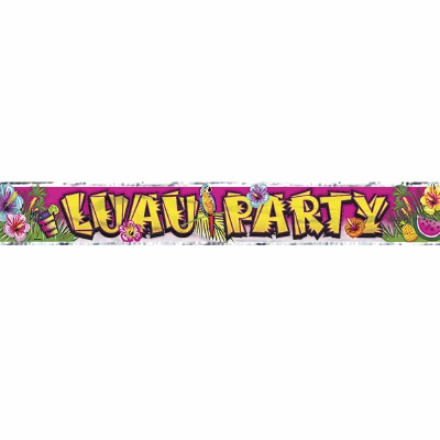 Luau Party Foil Banner