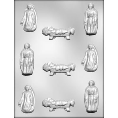 Mary, Joseph, Babe Mold (9)