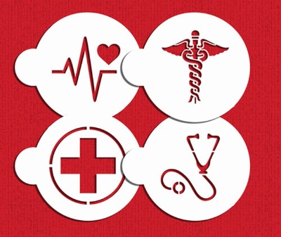 Medical Symbols Cookie Stencil