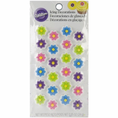 Mini Flower Cookie Decorations