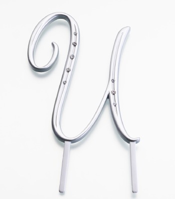 Monogram Silver Large U