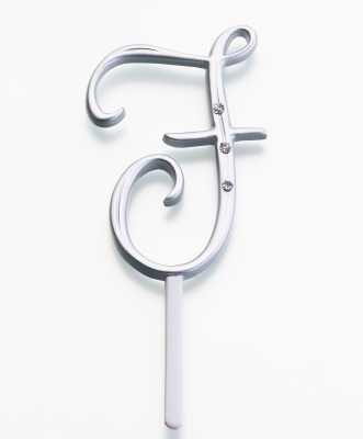 Monogram Silver Small F