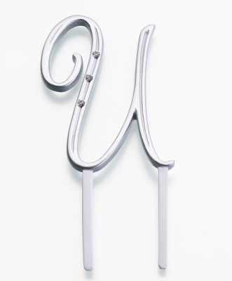 Monogram Silver Small U