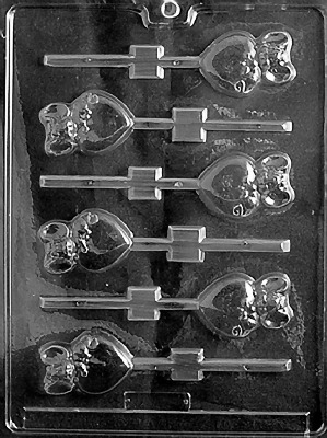 Mouse On Heart Lolly Mold