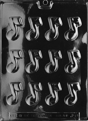 Musical Note Lolly Mold