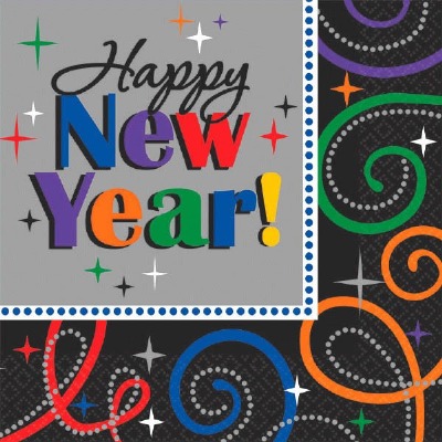 New Years Lunch Napkins