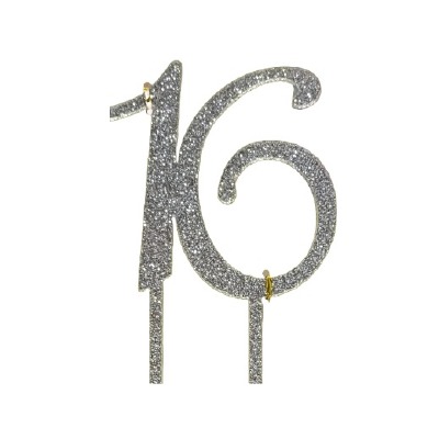 Silver Glitter #16 Cake Pic