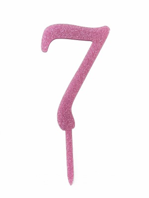 Number 7 Acrylic Pink G CT
