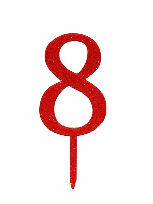 Number 8 Acrylic Red G CT