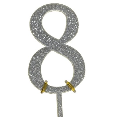 Silver Glitter #8 Cake Pic