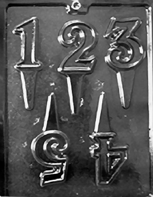Numbers 1-5 Picks Mold