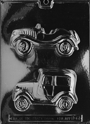 Old Cars 2 Cavity Mold