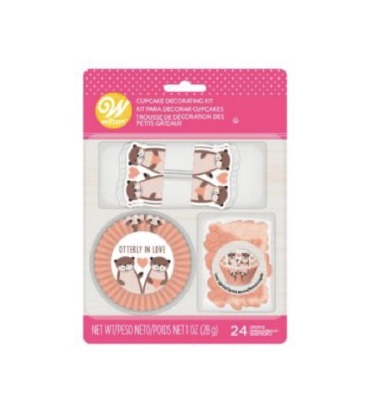 Otter Cupcake Dec Kit 24CT