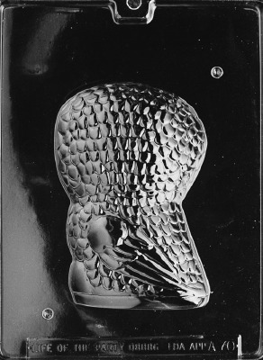 Owl 3D Candy Mold - Back