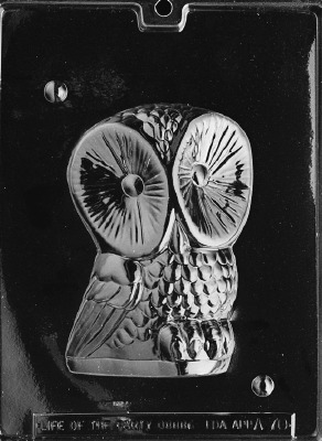 Owl 3D Candy Mold - Front