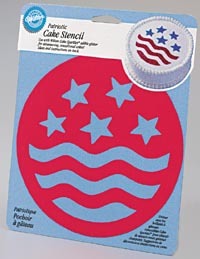 Patriotic Cake Stencil