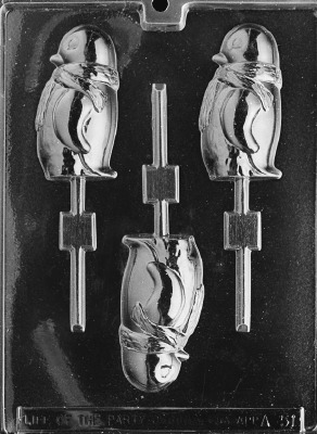 Penguin with Scarf Lolly Mold