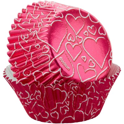 Pink Foil Baking Cups 24CT