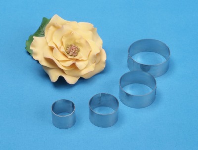 PME Stainless Steel Cutters Briar Rose Set of 4