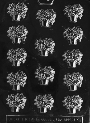 Pot Of Poinsettias Mold