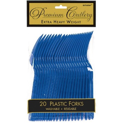 Premium Forks 24 CT Navy Blue