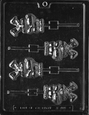 Rabbit w/Egg Lolly Mold