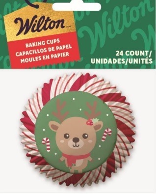 Reindeer Baking Cups 24CT