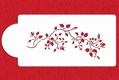 Rosebud Vine Cake Stencil