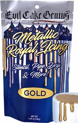 Metallic Gold Royal Icing Mix
