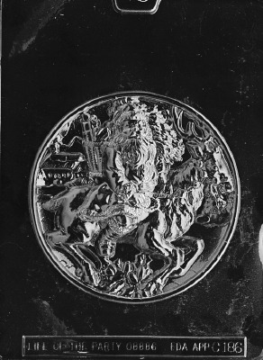 Santa w/ Reindeer Mold
