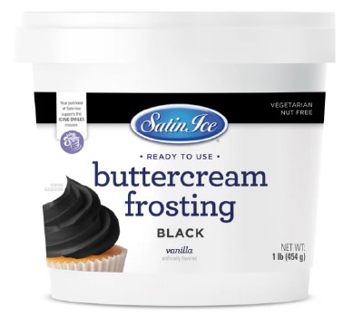 Black Satin Ice Buttercream 1lb